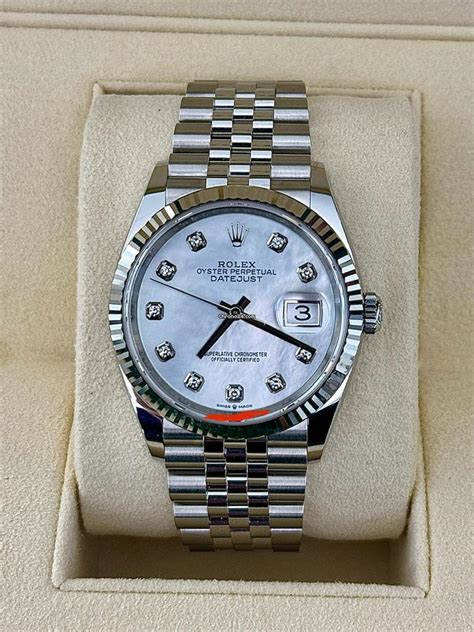 rolex con quadrante madreperla|Rolex Datejust 36 del 2019 quadrante in madreperla con for .